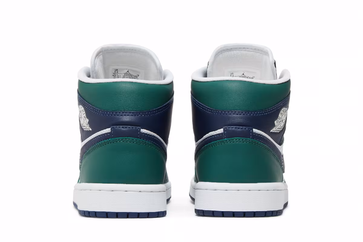 Women's Air Jordan 1 Mid SE Noble Green, view 7