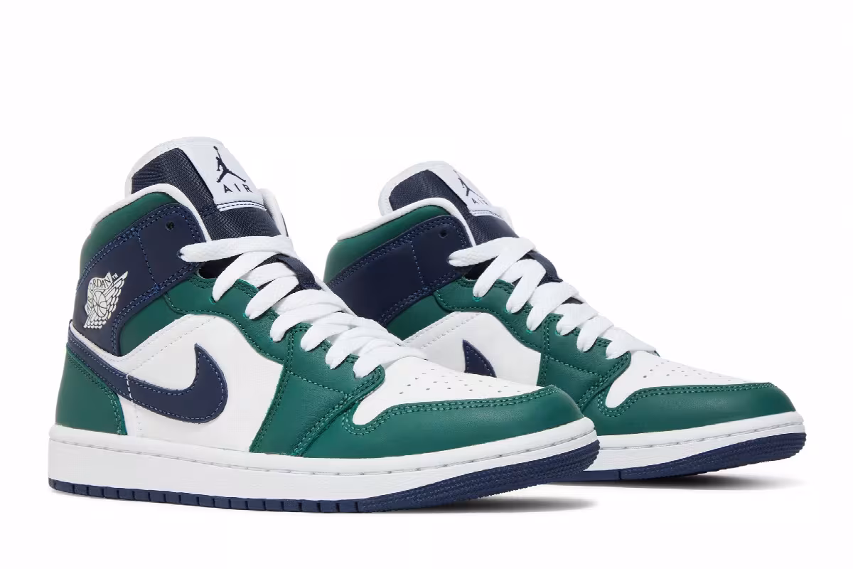 Women's Air Jordan 1 Mid SE Noble Green, view 9
