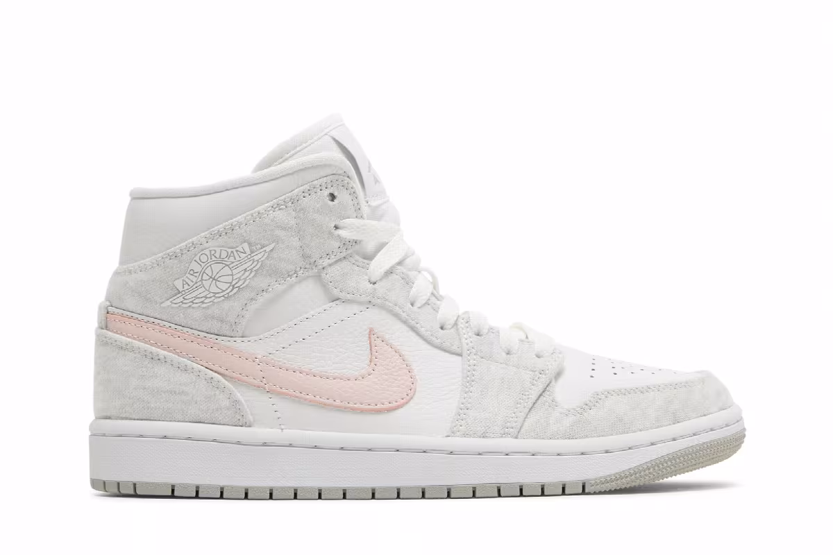 Women's Air Jordan 1 Mid SE Light Iron Ore, view 2