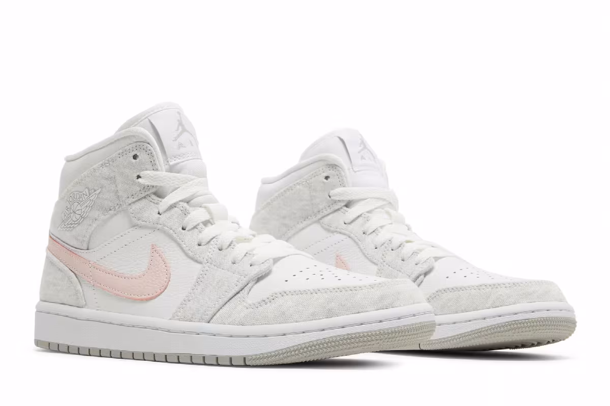 Women's Air Jordan 1 Mid SE Light Iron Ore, view 9