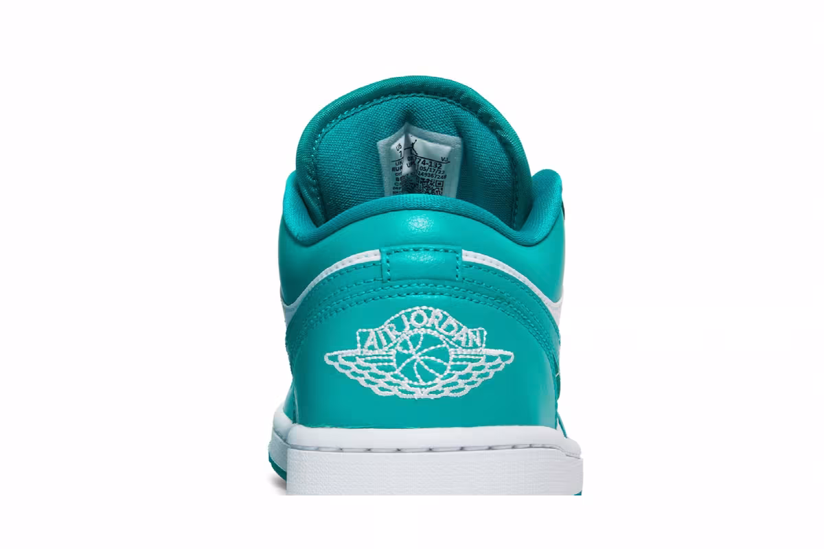 Women's Air Jordan 1 Low New Emerald, view 8