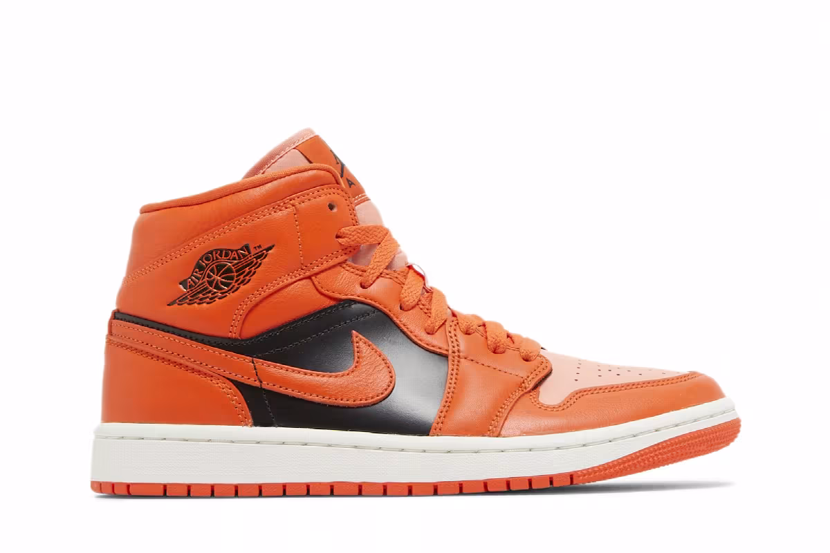 Women's Air Jordan 1 Mid SE Rush Orange, view 2