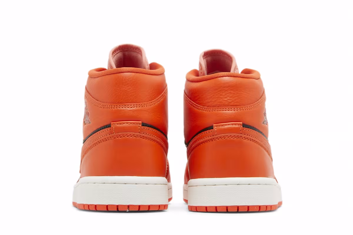 Women's Air Jordan 1 Mid SE Rush Orange, view 7