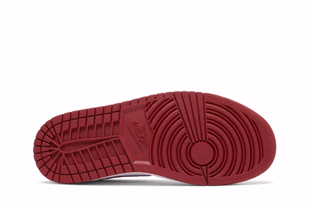 Women's Air Jordan 1 Mid White Pomegranate, view 5