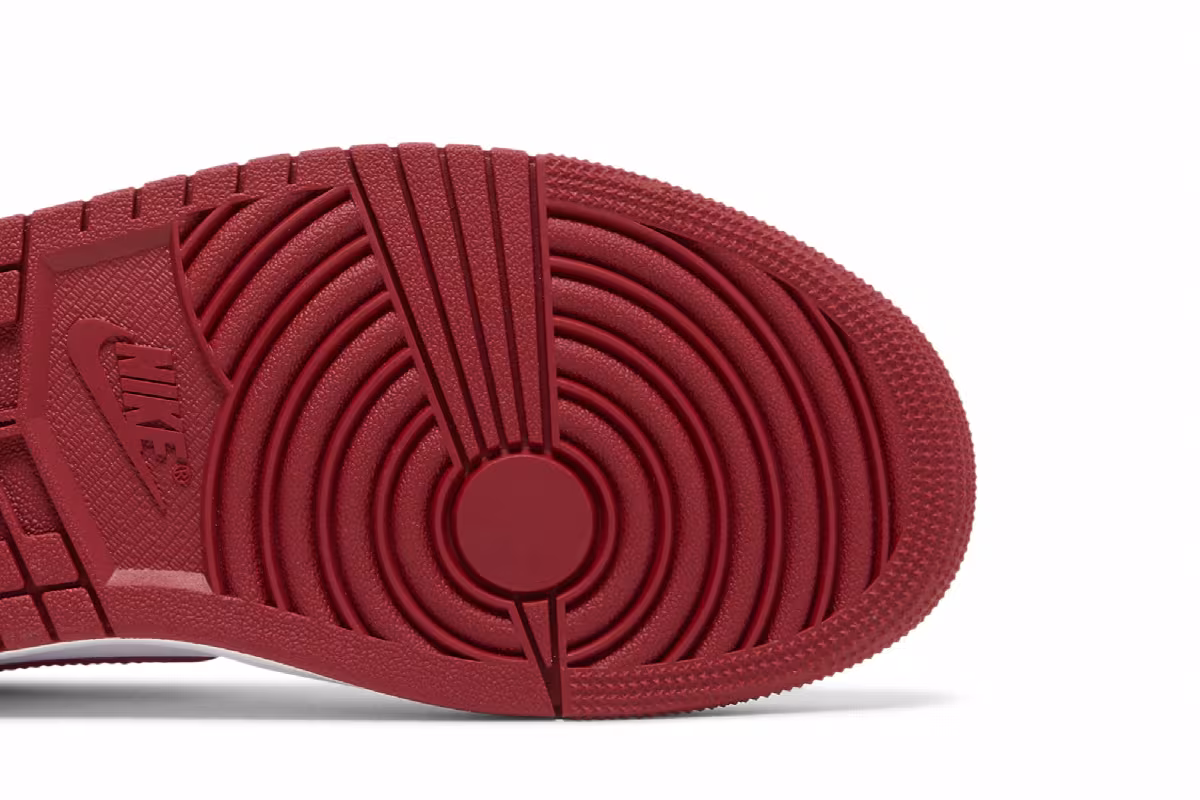 Women's Air Jordan 1 Mid White Pomegranate, view 6