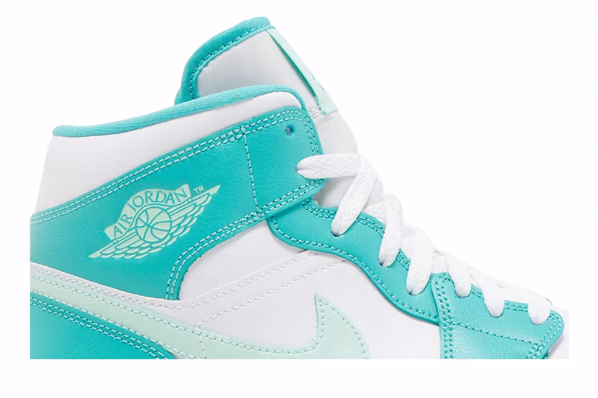 Women's Air Jordan 1 Mid Marine Green, view 3