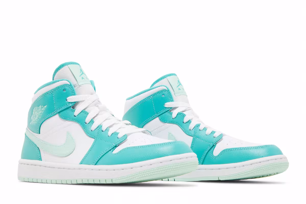 Women's Air Jordan 1 Mid Marine Green, view 9