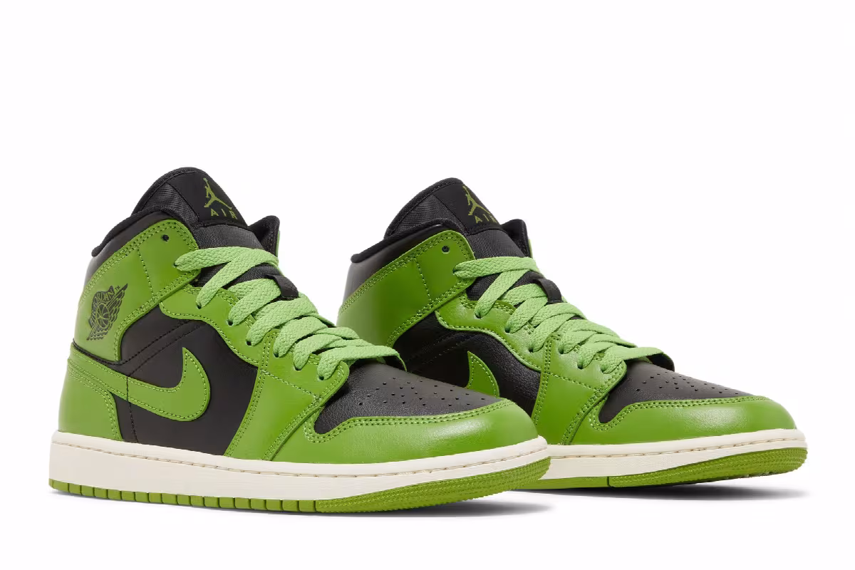Women's Air Jordan 1 Mid Altitude Green, view 9