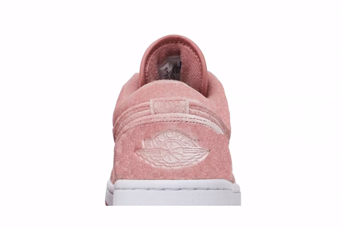 Women's Air Jordan 1 Low SE Pink Velvet, view 8