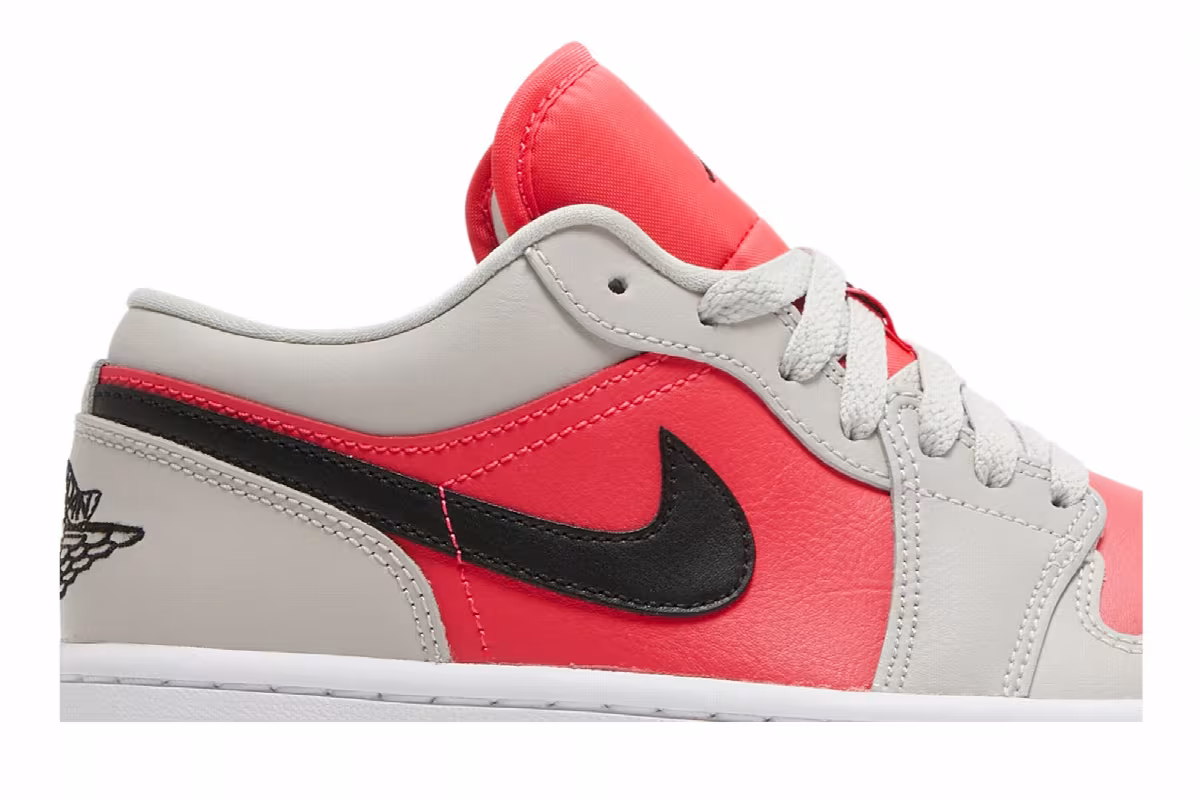 Women's Air Jordan 1 Low Light Iron Ore Siren Red, view 3