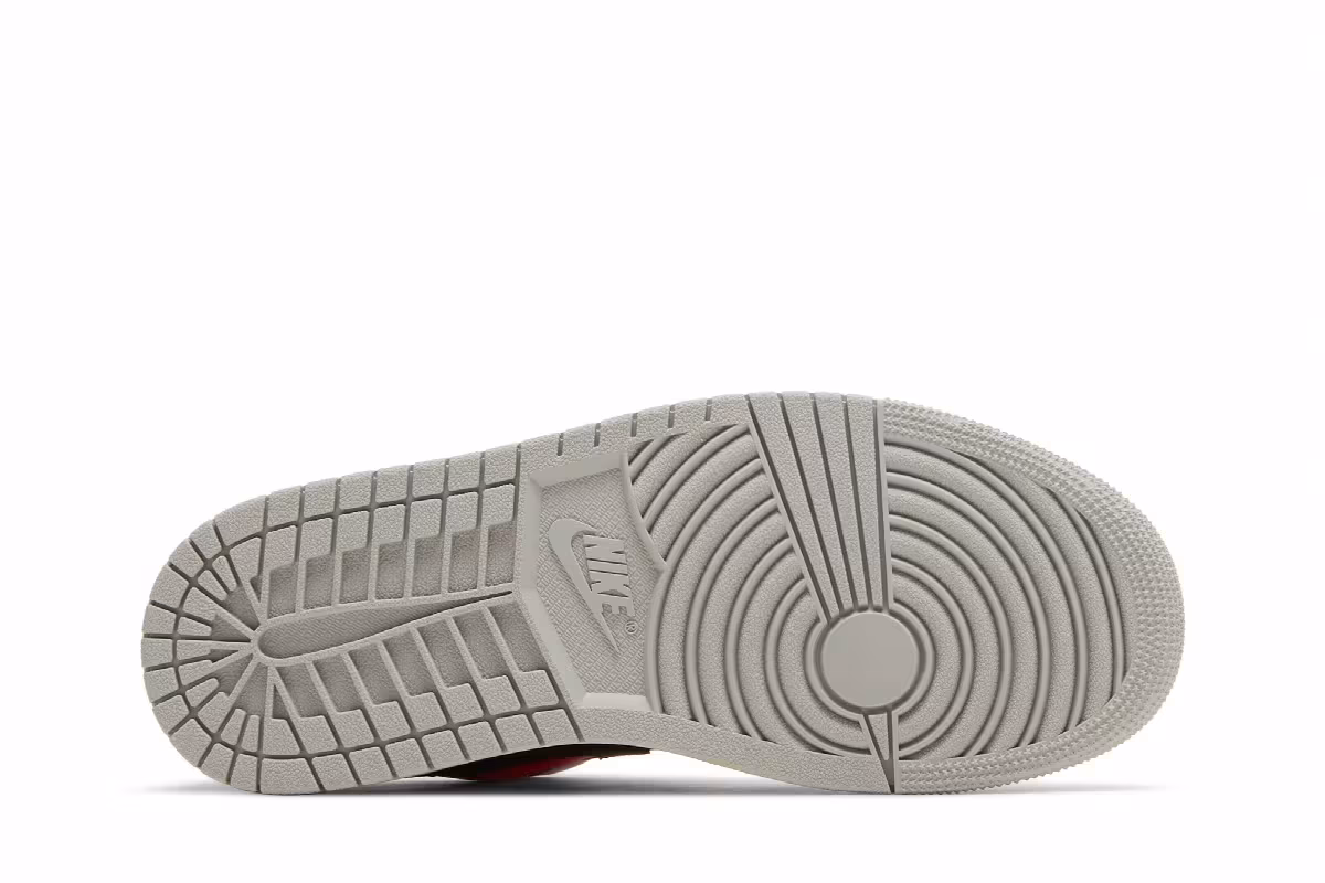 Women's Air Jordan 1 Low Light Iron Ore Siren Red, view 5