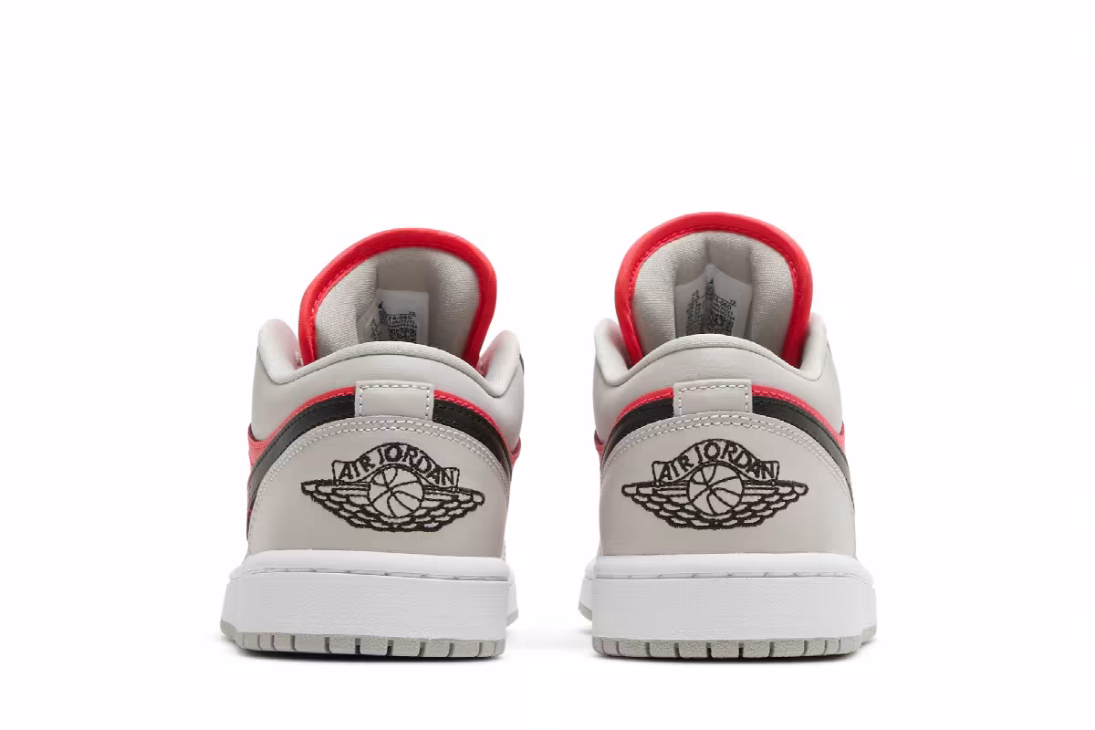 Women's Air Jordan 1 Low Light Iron Ore Siren Red, view 7