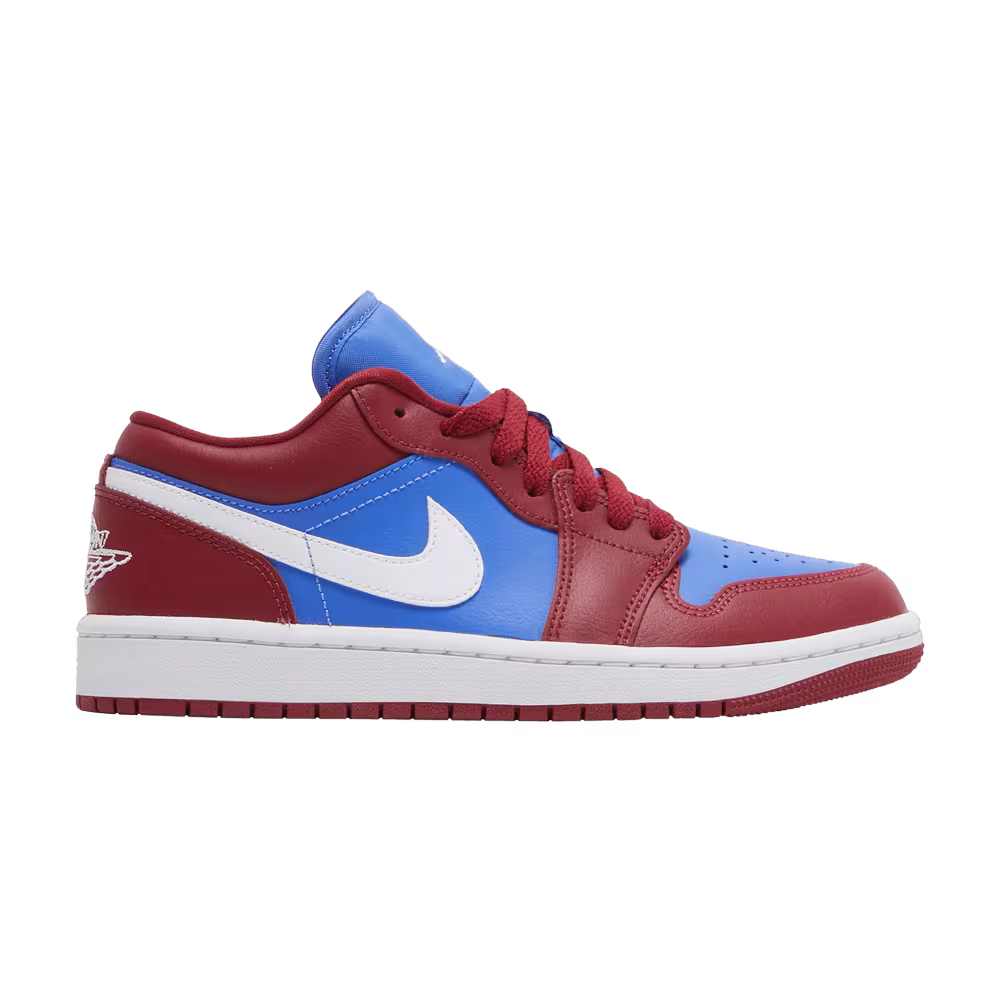 Women's Air Jordan 1 Low Deep Red Blue