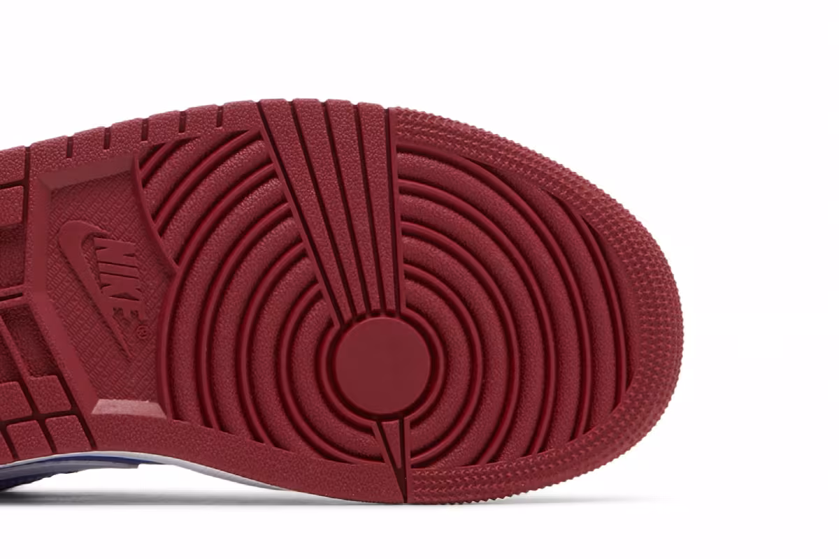 Women's Air Jordan 1 Low Deep Red Blue, view 6