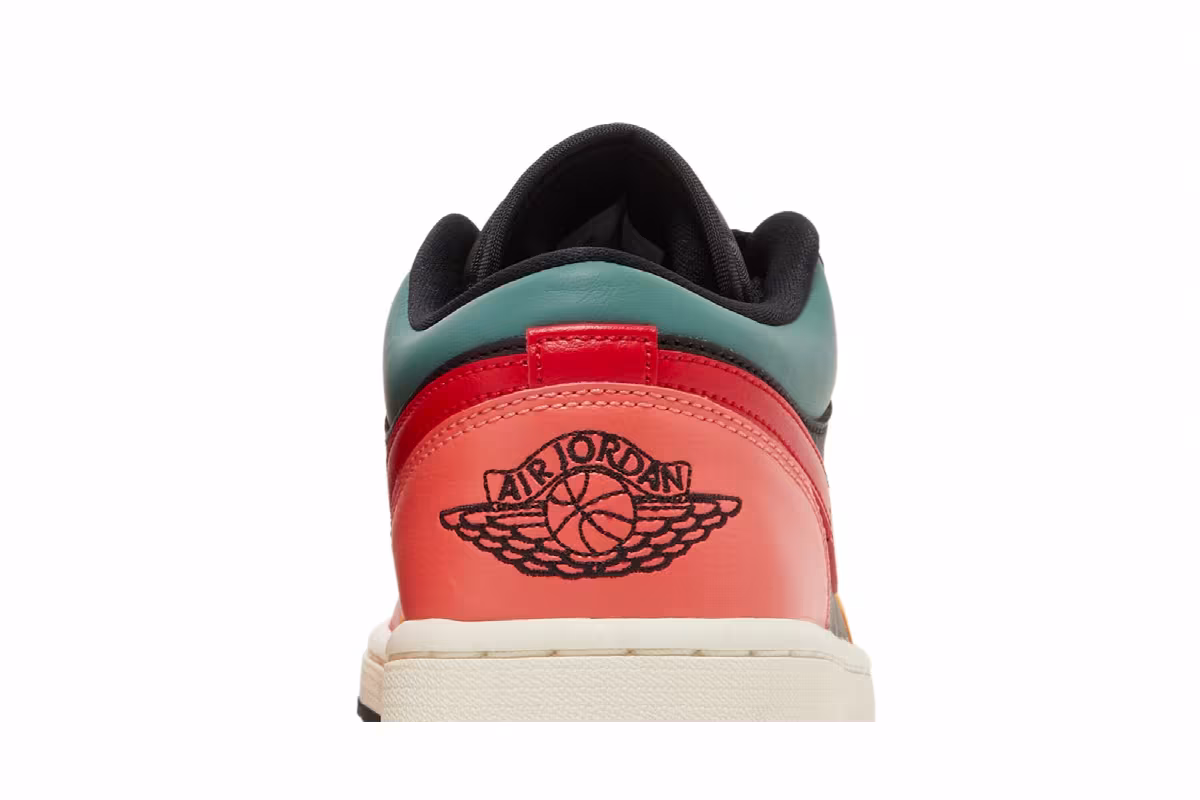 Women's Air Jordan 1 Low SE Black Multi-Color, view 8