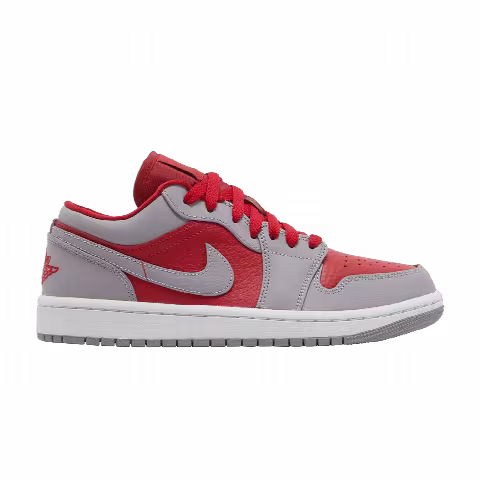 Wmns Air Jordan 1 Low SE 'Split - Gym Red Cement Grey'