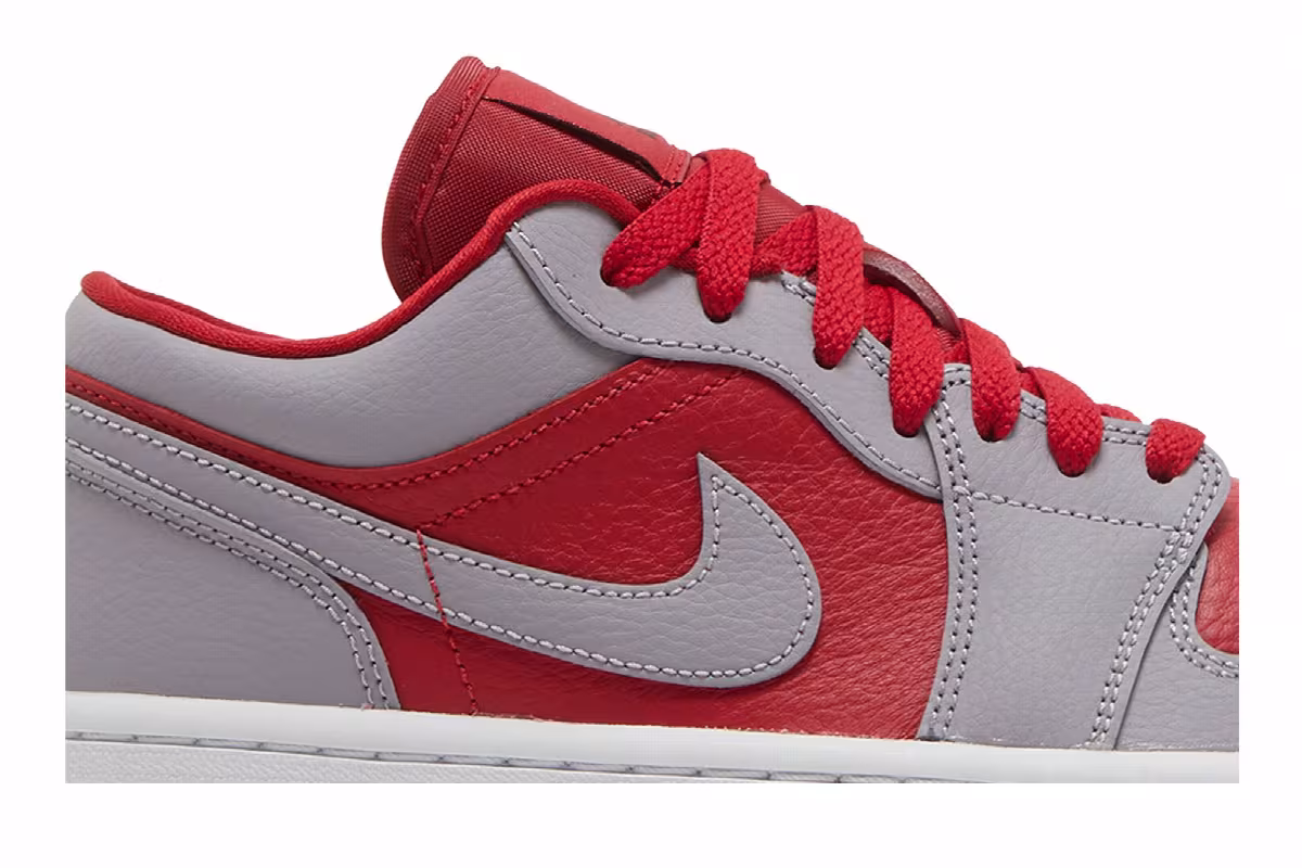 Women's Air Jordan 1 Low SE Split - Gym Red Cement Grey, view 3