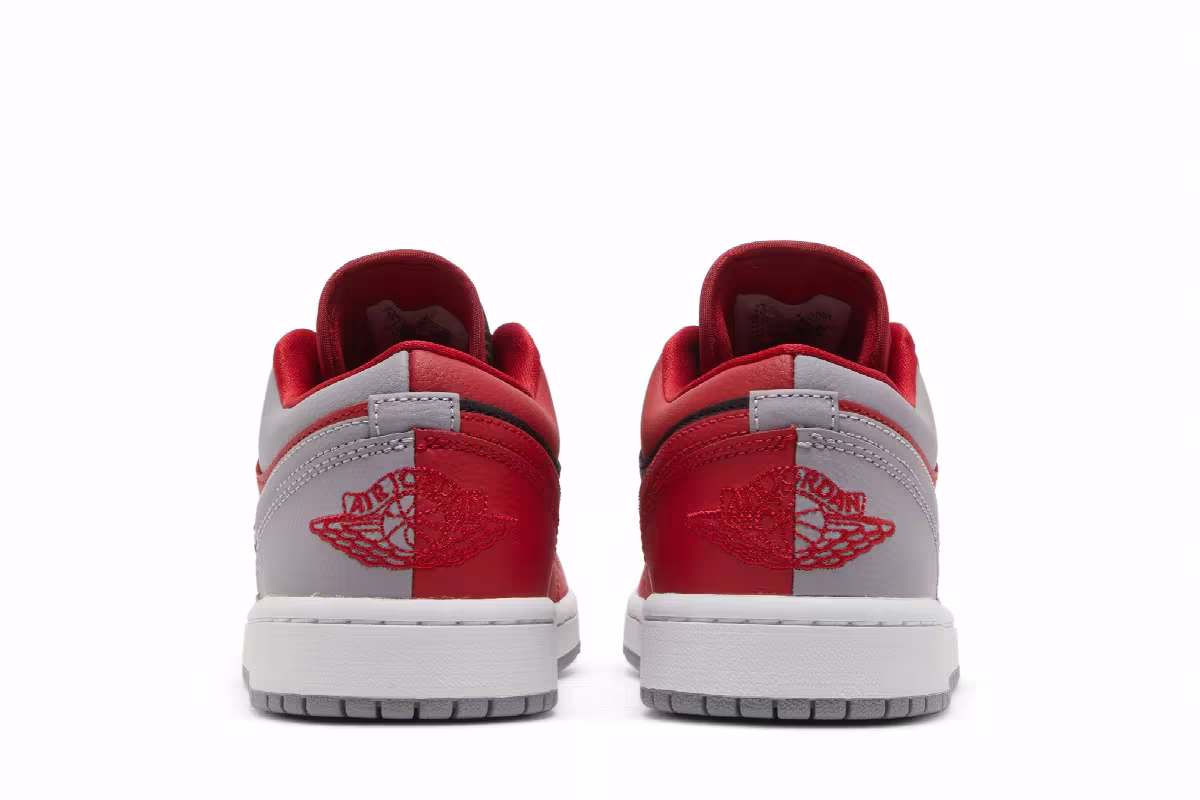 Women's Air Jordan 1 Low SE Split - Gym Red Cement Grey, view 7