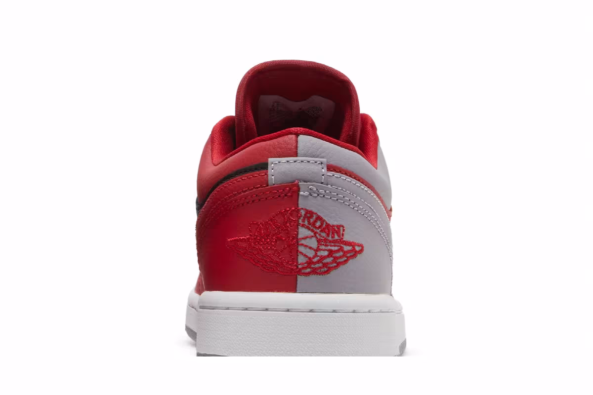 Women's Air Jordan 1 Low SE Split - Gym Red Cement Grey, view 8