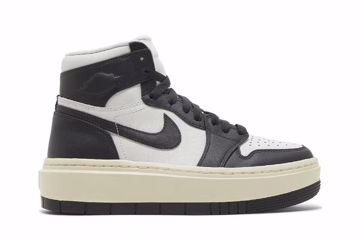 Women's Air Jordan 1 Elevate High White Black, view 2