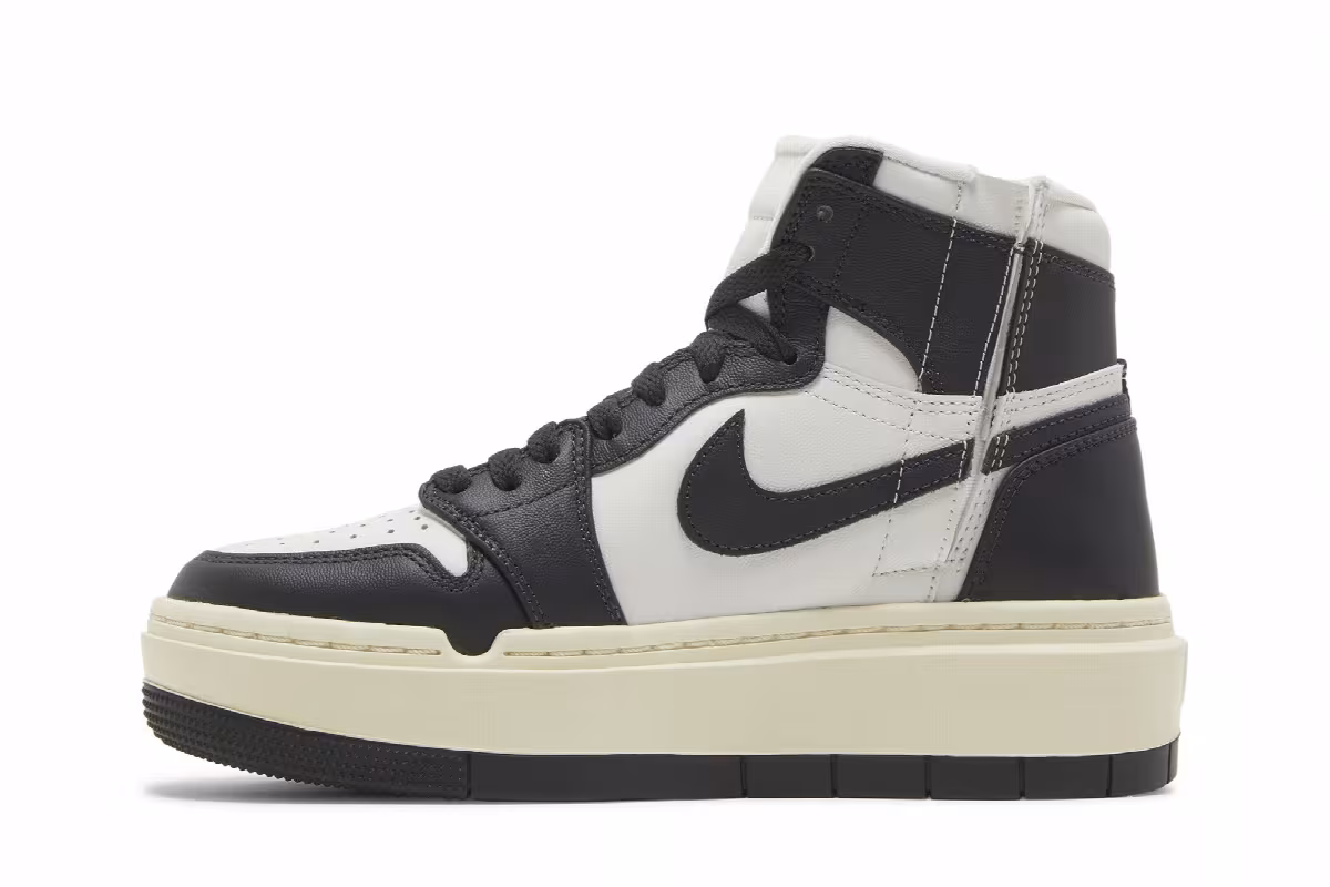 Women's Air Jordan 1 Elevate High White Black, view 4