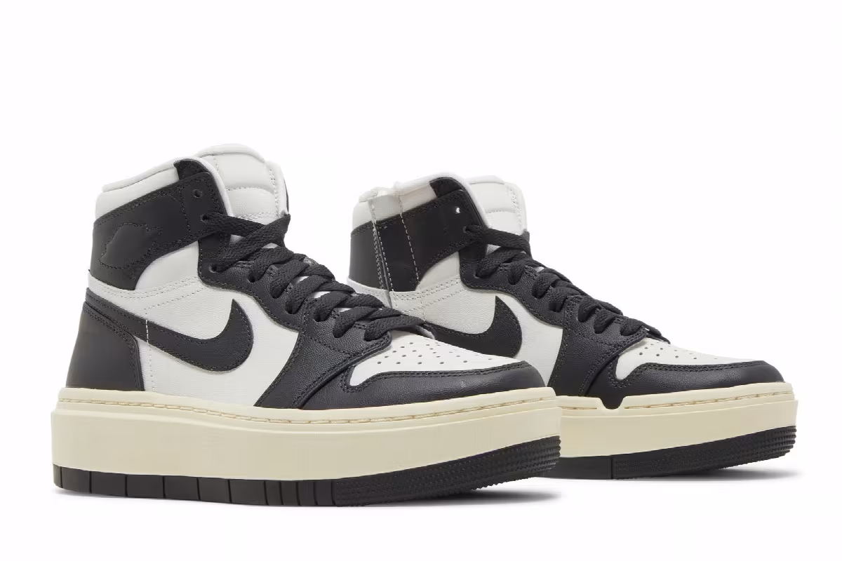Women's Air Jordan 1 Elevate High White Black, view 9