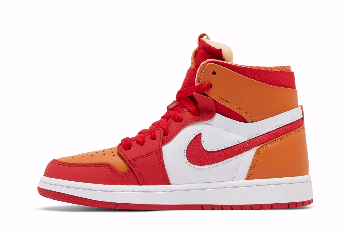 Women's Air Jordan 1 Zoom Air Comfort Fire Red Hot Curry, view 4