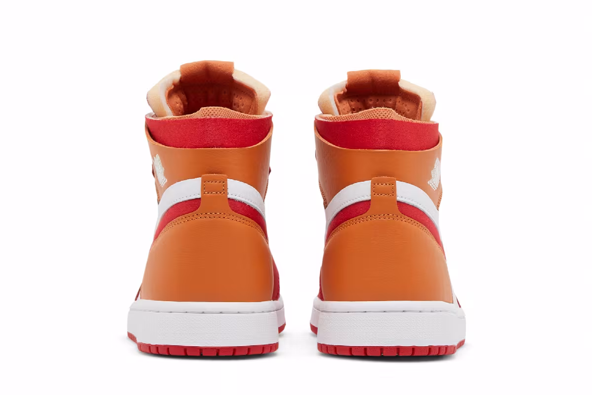 Women's Air Jordan 1 Zoom Air Comfort Fire Red Hot Curry, view 7