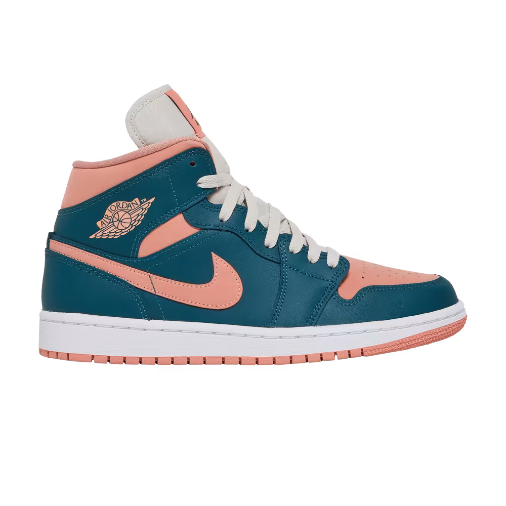 Women's Air Jordan 1 Mid Dark Teal Green