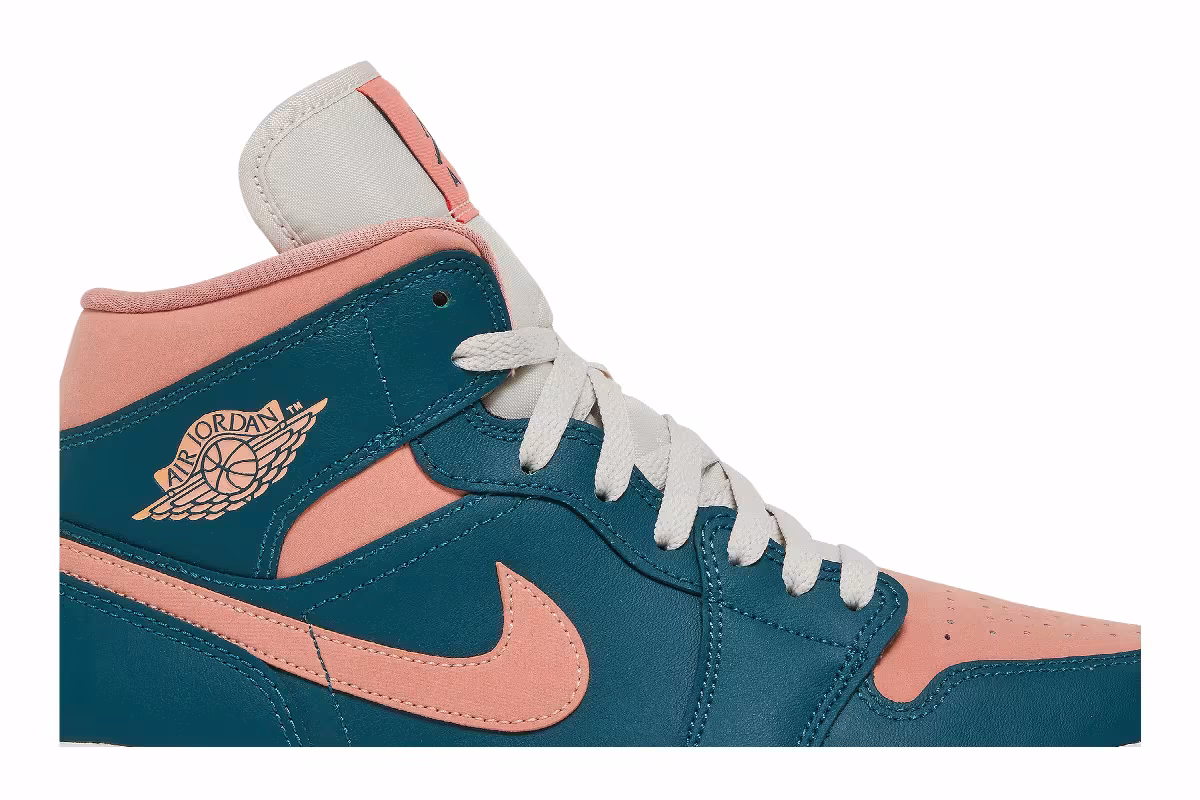 Women's Air Jordan 1 Mid Dark Teal Green, view 3