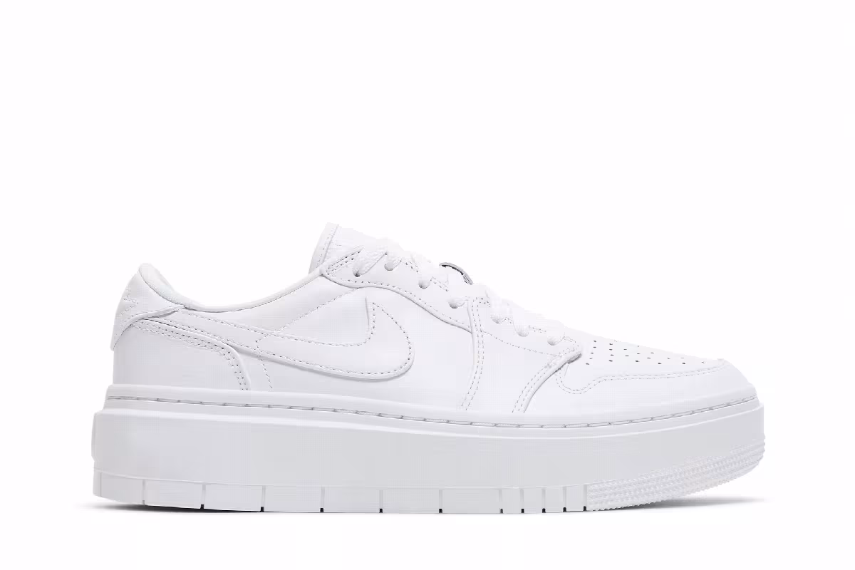 Women's Air Jordan 1 Elevate Low Triple White, view 2