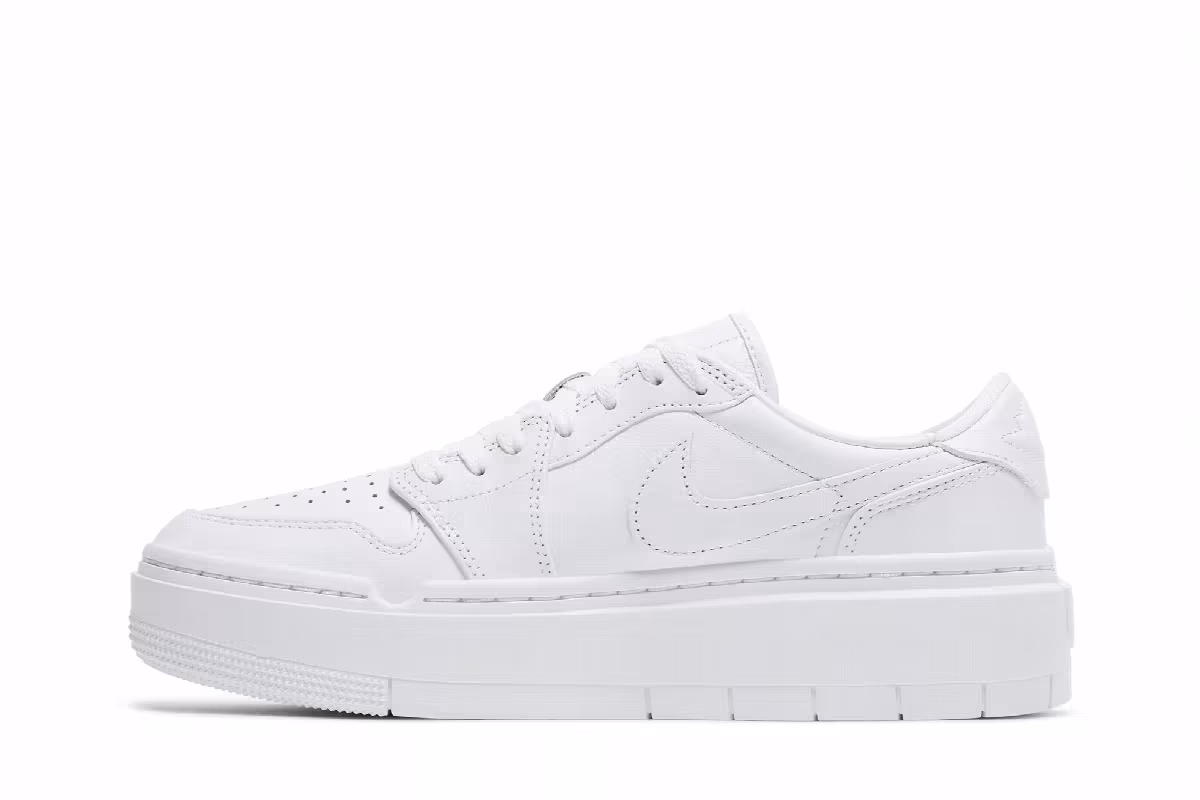 Women's Air Jordan 1 Elevate Low Triple White, view 4