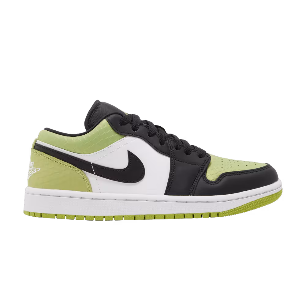 Women's Air Jordan 1 Low SE Vivid Green Snakeskin