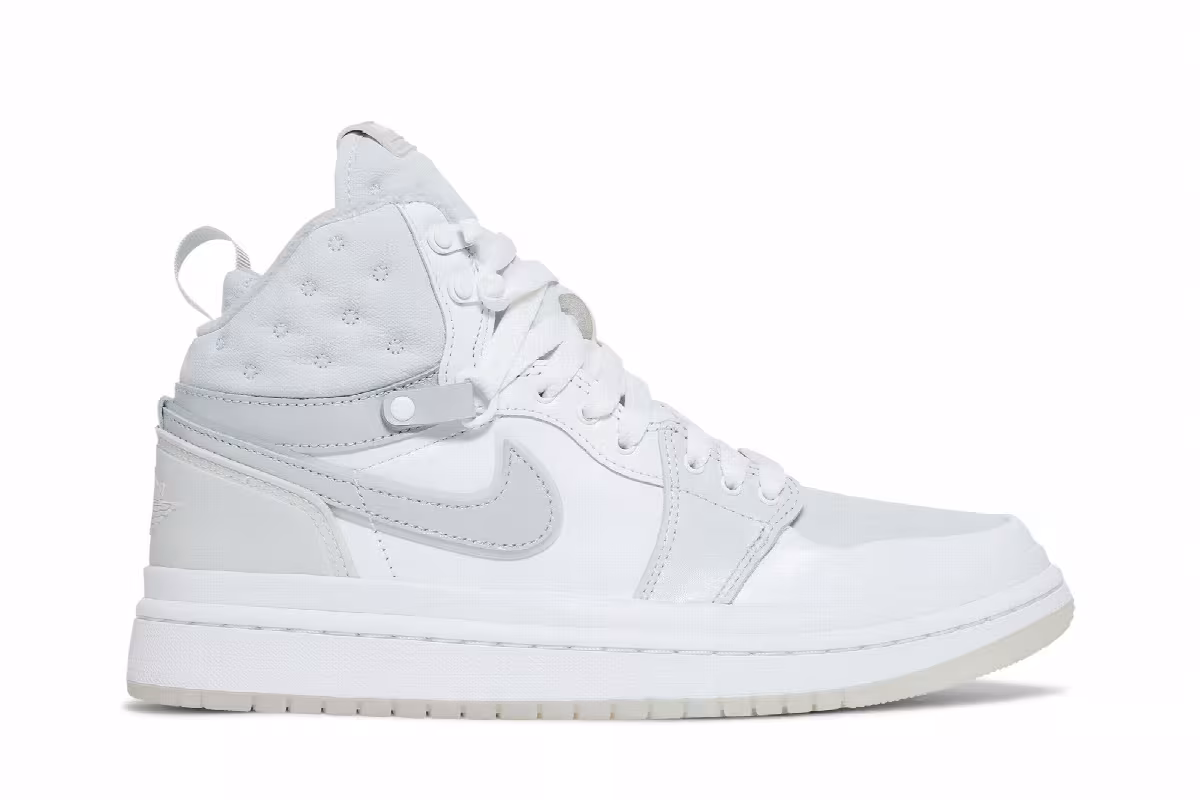 Women's Air Jordan 1 Acclimate White Grey Fog, view 2