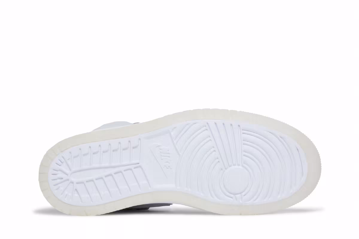 Women's Air Jordan 1 Acclimate White Grey Fog, view 5