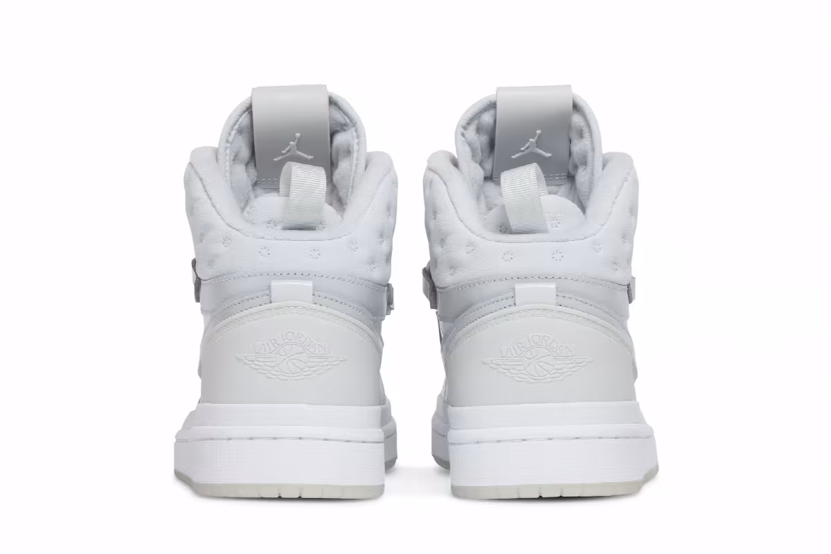 Women's Air Jordan 1 Acclimate White Grey Fog, view 7