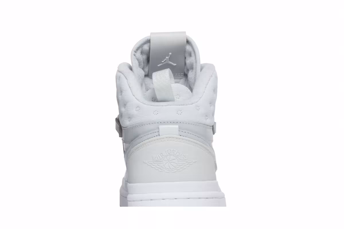 Women's Air Jordan 1 Acclimate White Grey Fog, view 8