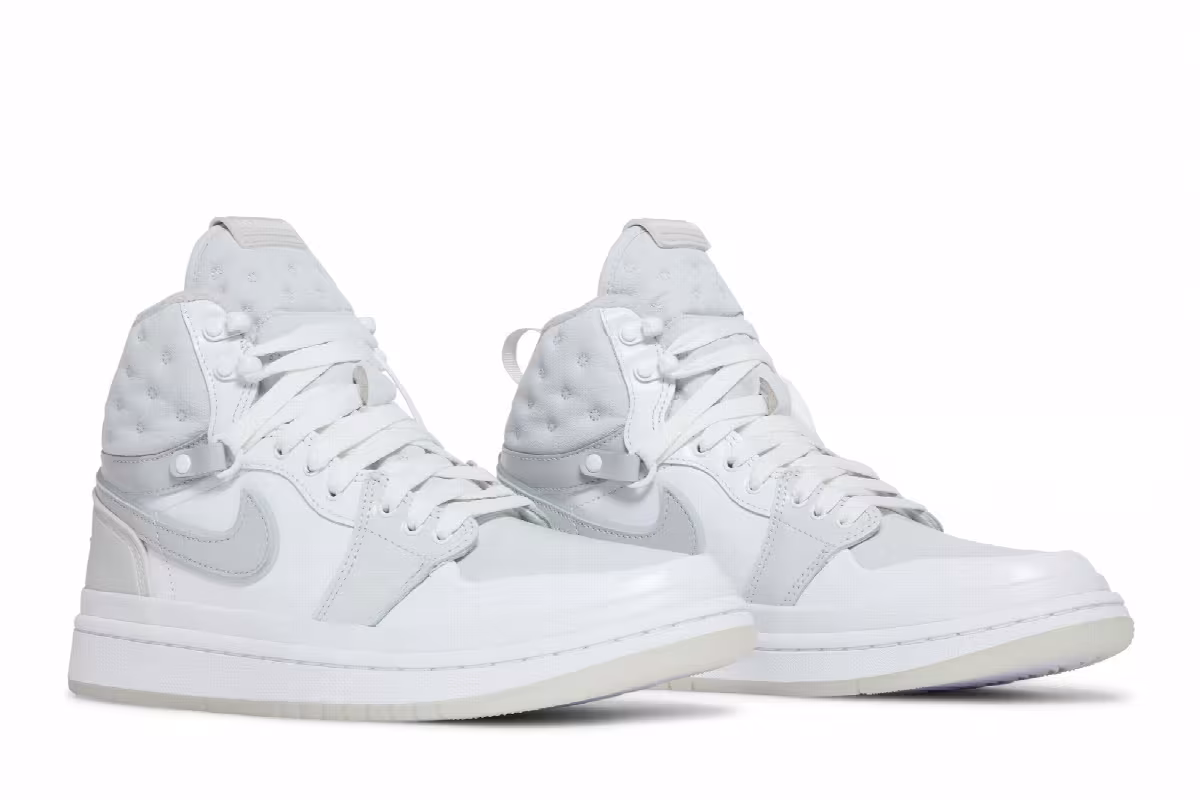 Women's Air Jordan 1 Acclimate White Grey Fog, view 9