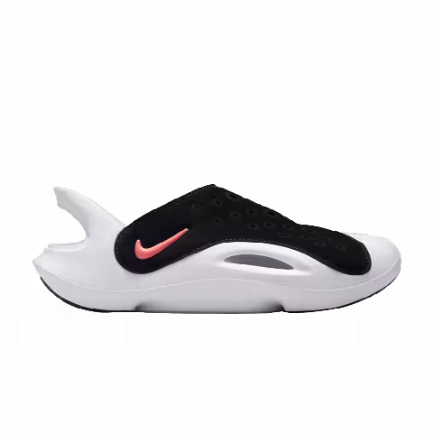Nike Aqua Swoosh Sandal GS 'Black Hyper Orange'