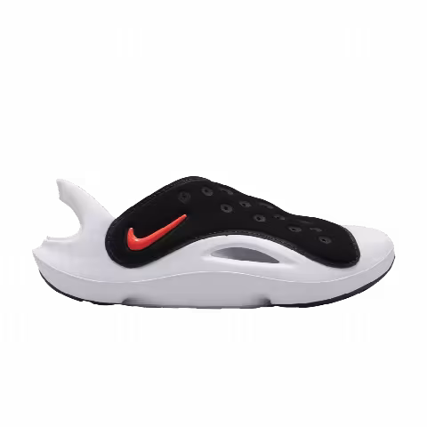 Nike Aqua Swoosh Sandal PS 'Black Hyper Orange'