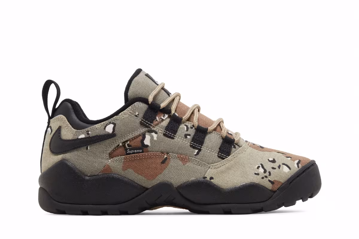 Supreme x Nike Darwin Low SB Desert Camo, view 2