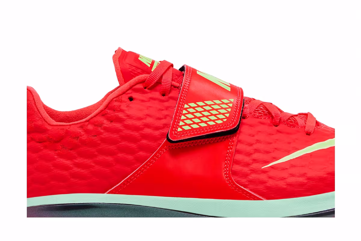 Nike High Jump Elite Bright Crimson Lime Blast, view 3