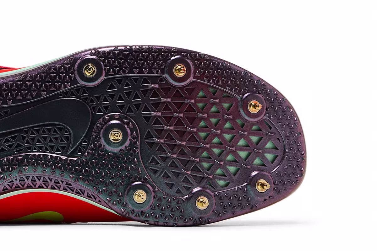Nike High Jump Elite Bright Crimson Lime Blast, view 6