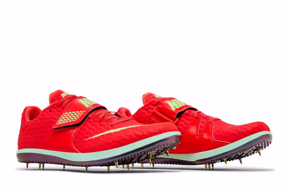 Nike High Jump Elite Bright Crimson Lime Blast, view 9