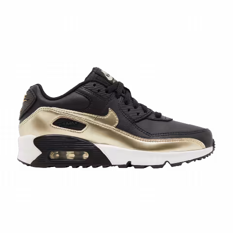 Nike Air Max 90 LTR GS 'Black Metallic Gold Star'