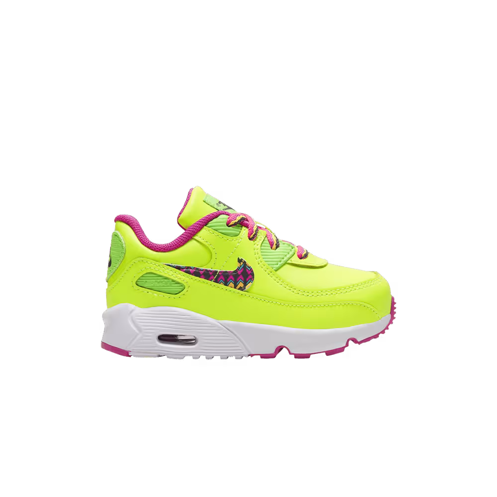 Nike Air Max 90 Leather TD Volt Fire Pink