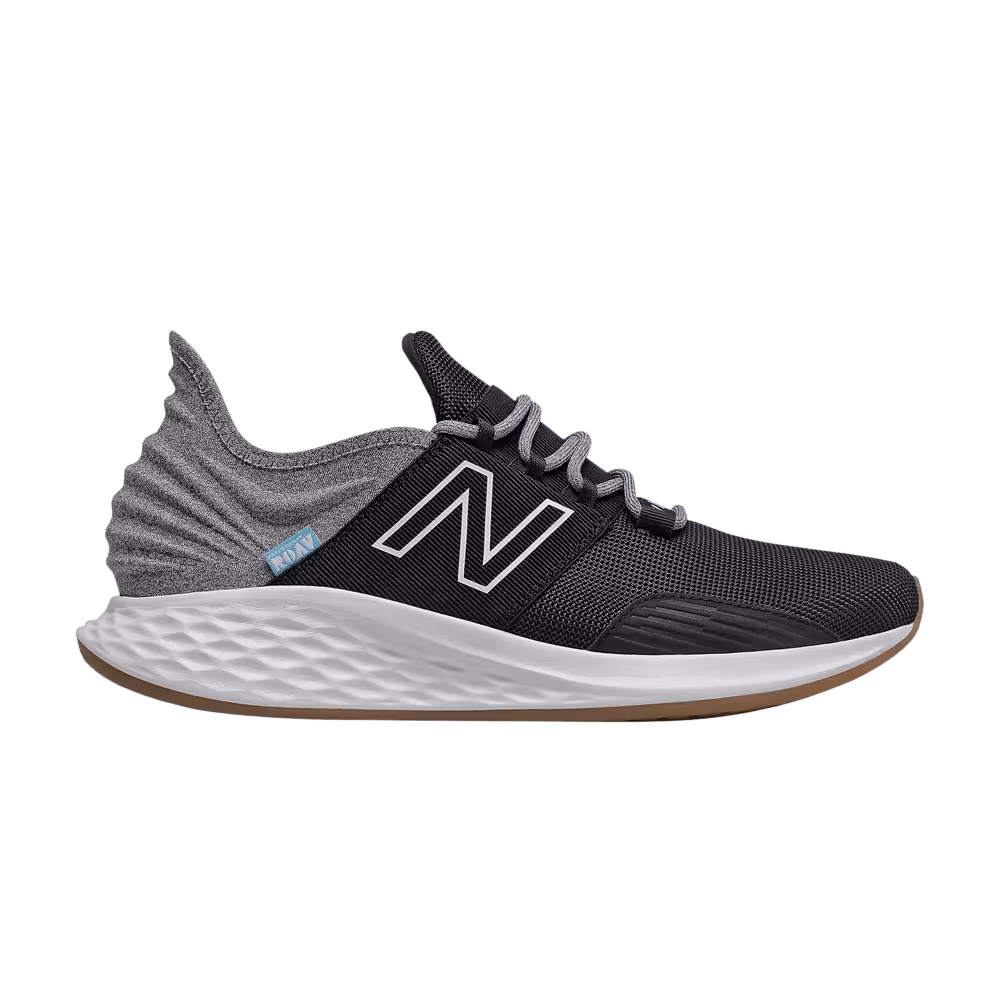 New Balance Fresh Foam Roav 2E Wide Tee Shirt - Black Light Aluminum