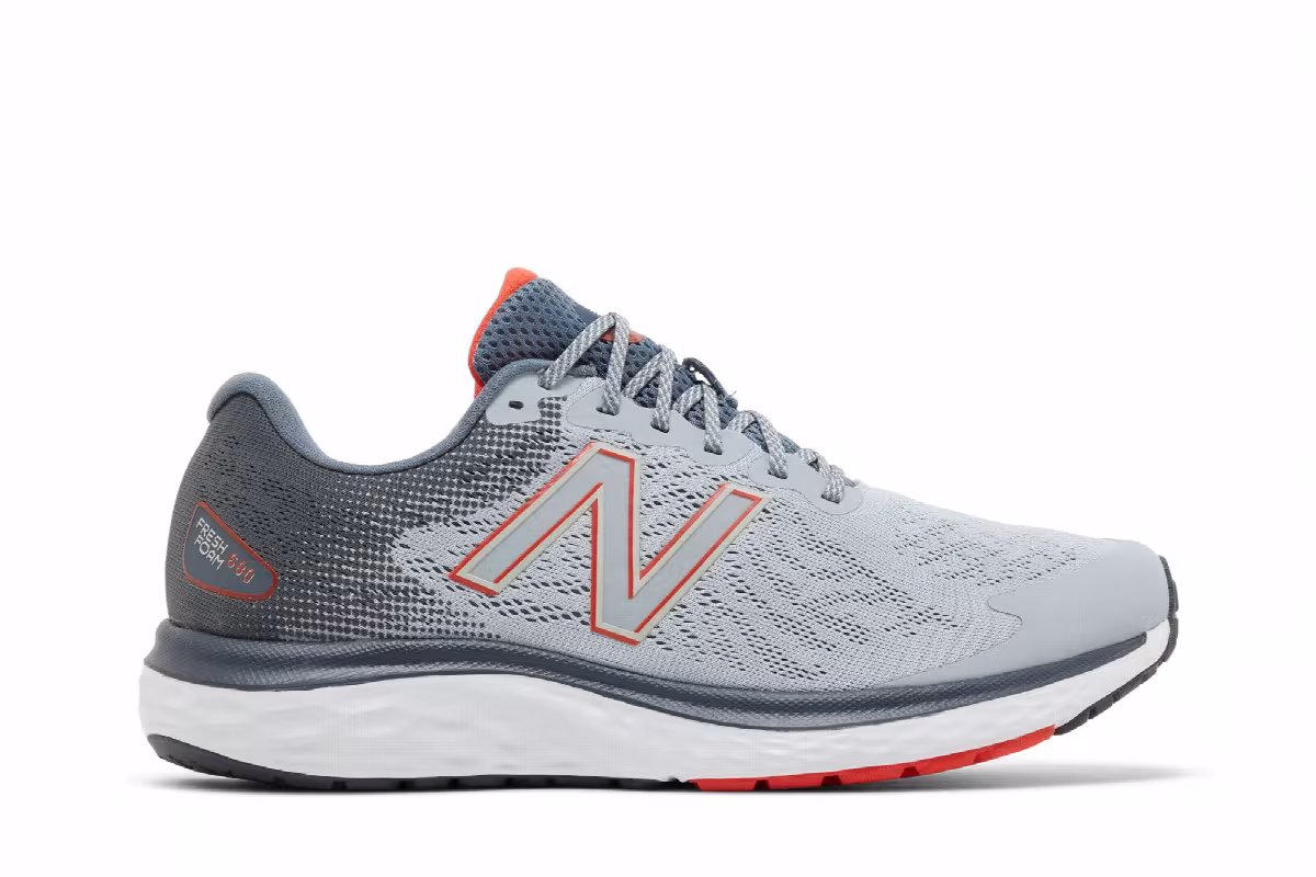 New Balance Fresh Foam 680v7 Grey Ghost Pepper, view 2