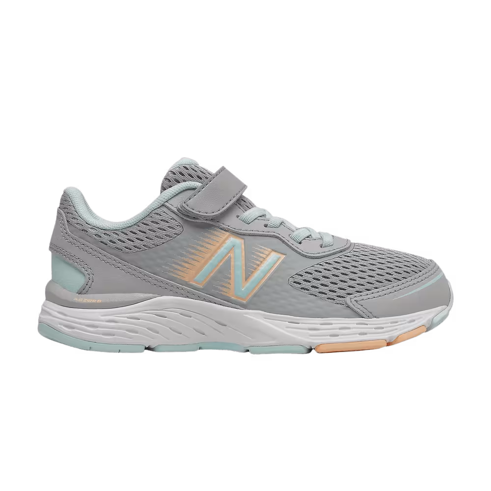 New Balance 680v6 Bungee Big Kid Rain Cloud Pale Blue Chill