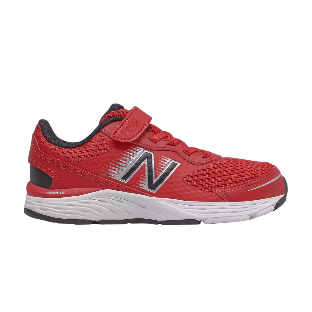 New Balance 680v6 Bungee Big Kid Team Red Black